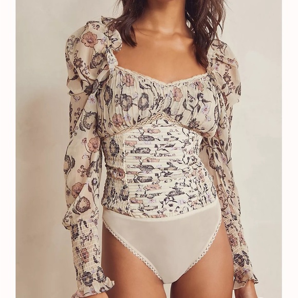 Free People Tops - Free People Brunch Date Bodysuit NWT